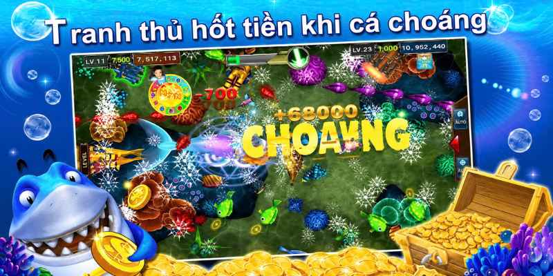 Chơi game bắn cá chuẩn cao thủ, nhận thưởng lớn